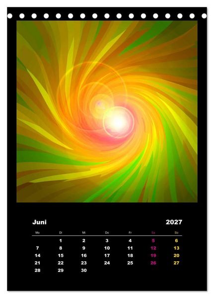 Produktbild: Energie-Spiralen 2027 (Tischkalender 2027 DIN A5 hoch), CALVENDO Monatskalender