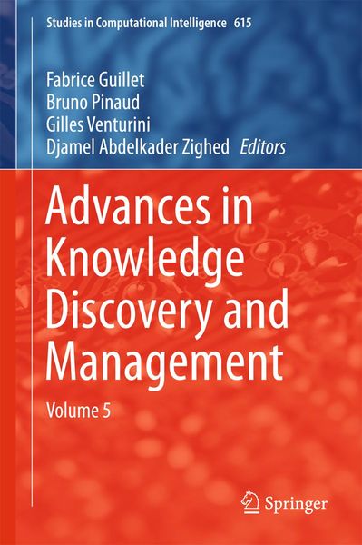 Produktbild: Advances in Knowledge Discovery and Management