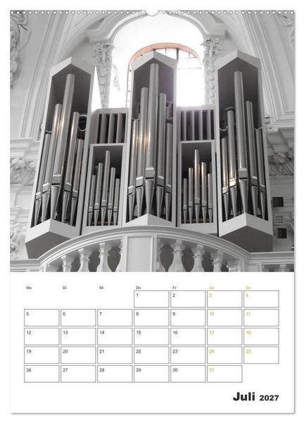 Produktbild: Orgeln zum Verlieben! (hochwertiger Premium Wandkalender 2027 DIN A2 hoch), Kunstdruck in Hochglanz