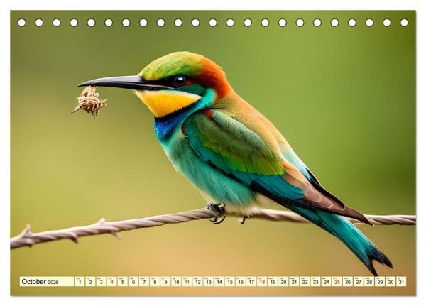 Produktbild: Africa's diverse birdlife (Desk Calendar 2026 DIN A5 landscape), CALVENDO 12 Month DeskCalendar