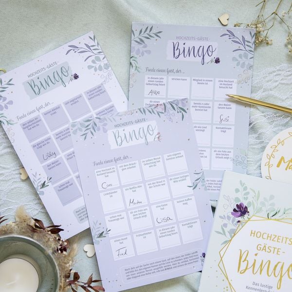 Produktbild: Hochzeits-G&auml;ste-Bingo
