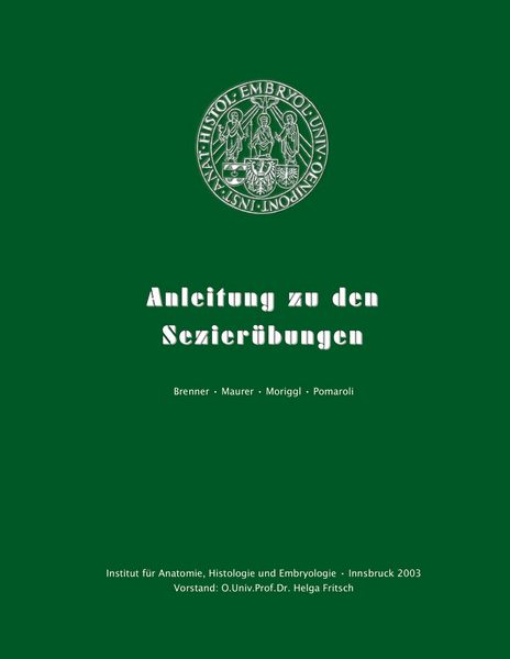 Produktbild: Anleitung zu den Sezier&uuml;bungen
