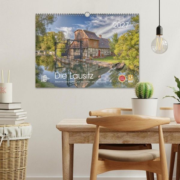 Produktbild: Die Lausitz - Landmarken der Nieder- und Oberlausitz (Wandkalender 2027 DIN A3 quer), CALVENDO Monatskalender