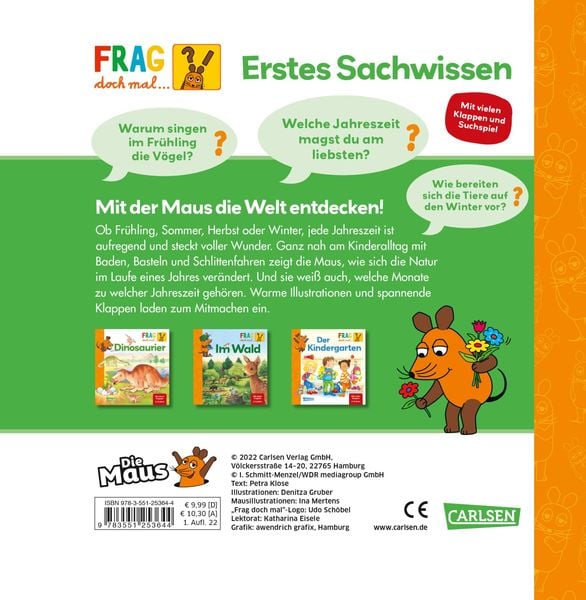 Produktbild: Frag doch mal ... die Maus: Jahreszeiten