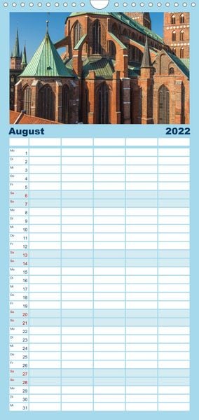 Produktbild: Familienplaner Ansichten der L&uuml;becker Altstadtinsel (Wandkalender 2022 , 21 cm x 45 cm, hoch)