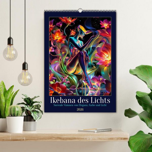 Produktbild: Ikebana des Lichts (Wandkalender 2026 DIN A2 hoch), CALVENDO Monatskalender