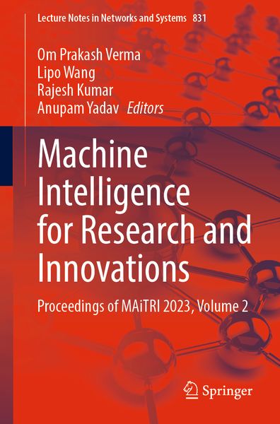 Produktbild: Machine Intelligence for Research and Innovations