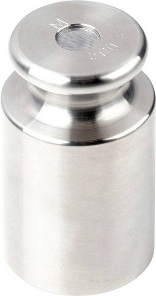 Produktbild: Kern Pr&uuml;fgewicht 357-09, OIML-Klasse M2, Nennwert 500 g, Knopf, Edelstahl feingedreht (OIML)