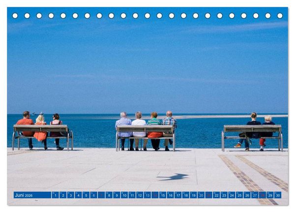 Produktbild: Blick auf Borkum (Tischkalender 2026 DIN A5 quer), CALVENDO Monatskalender