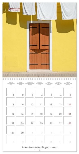 Produktbild: Doors of Burano (Wall Calendar 2026 12 &times; 12 Inch) CALVENDO 12 Month Wall Calendar