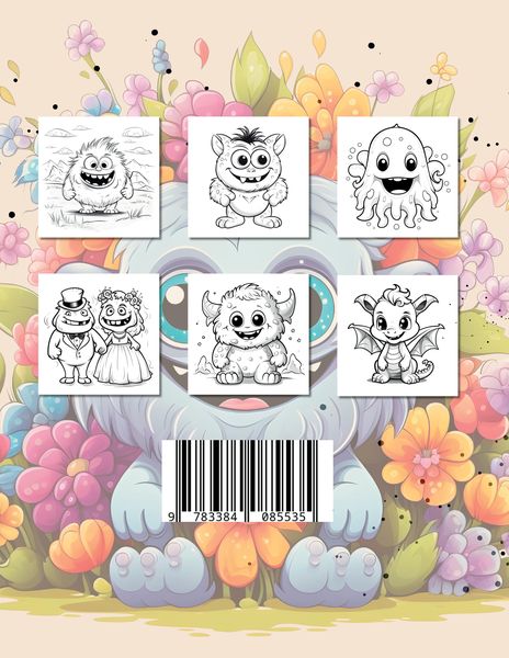 Produktbild: Monster Malbuch ab 4 Jahren