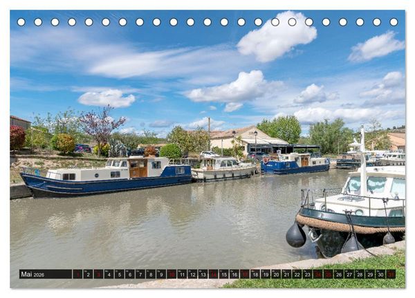 Produktbild: Der K&ouml;nigliche Kanal. Die Wasserstra&szlig;e im Languedoc (Tischkalender 2026 DIN A5 quer), CALVENDO Monatskalender