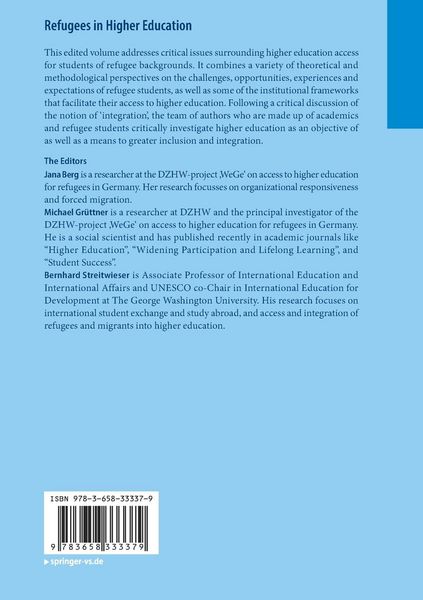 Produktbild: Refugees in Higher Education