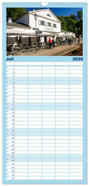 Produktbild: Familienplaner 2026 - Seeheilbad Heiligendamm mit 5 Spalten (Wandkalender, 21 x 45 cm) CALVENDO