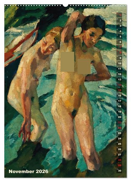 Produktbild: Leo Putz - Die Kunst der Sinnlichkeit (Wandkalender 2026 DIN A2 hoch), CALVENDO Monatskalender