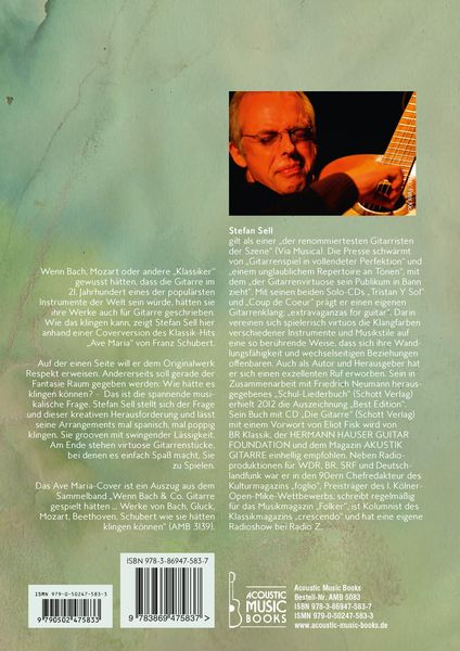 Produktbild: Franz Schuberts Ave Maria f&uuml;r Gitarre arrangiert von Stefan Sell