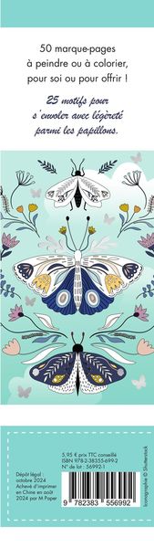 Produktbild: Papillons scintillants : 50 marque-pages &agrave; peindre ou &agrave; colorier
