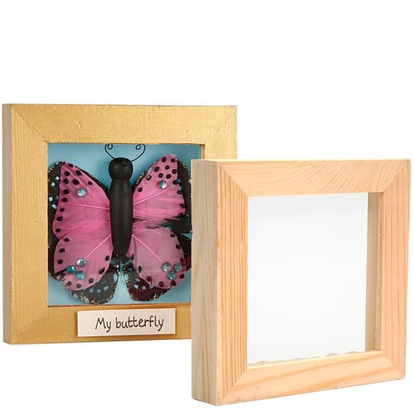 Produktbild: Creativ Company 3D-Rahmen mit Glas, T 2,5 cm, Gr&ouml;&szlig;e 12,3x12,3 cm, 1 Stk