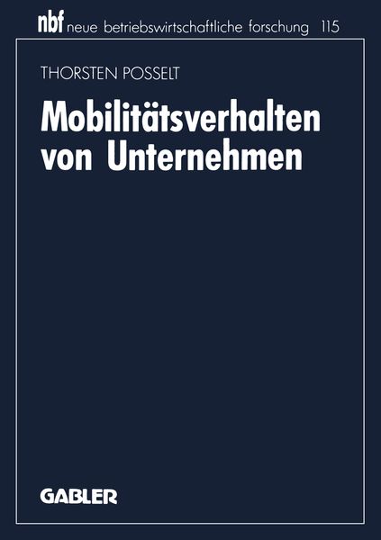 Produktbild: Mobilit&auml;tsverhalten von Unternehmen