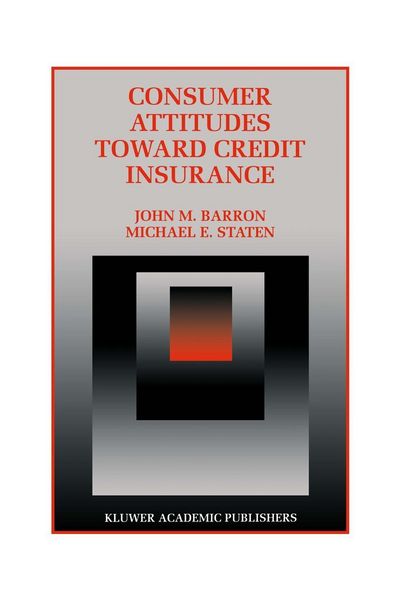 Produktbild: Consumer Attitudes Toward Credit Insurance