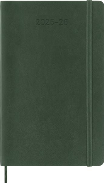 Produktbild: Moleskine 18 Monate Wochen Notizkalender 2025/2026, L/A5, 1 Wo = 1 Seite, rechts linierte Seite, weicher Einband, Myrtengrün