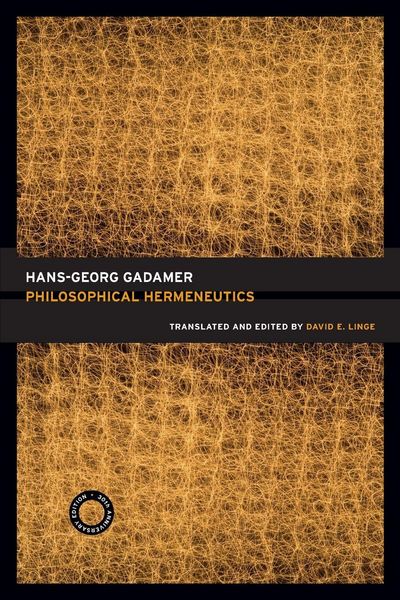 Produktbild: Philosophical Hermeneutics, 30th Anniversary Edition