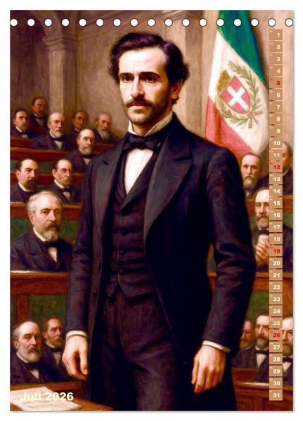 Produktbild: Giuseppe Verdi (Tischkalender 2026 DIN A5 hoch), CALVENDO Monatskalender