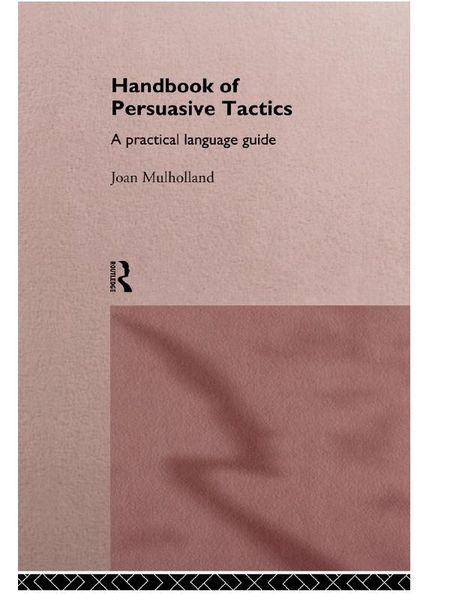 Produktbild: A Handbook of Persuasive Tactics
