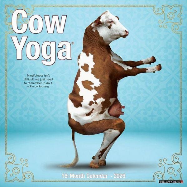 Produktbild: Cow Yoga 2026 Wall Calendar