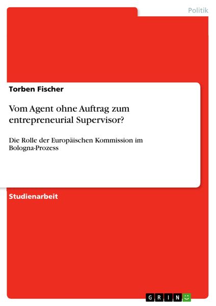 Produktbild: Vom Agent ohne Auftrag zum entrepreneurial Supervisor?