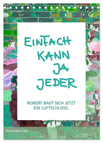 Produktbild: Lach du nur! - Flotte Spr&uuml;che schnell erkl&auml;rt (Tischkalender 2026 DIN A5 hoch), CALVENDO Monatskalender