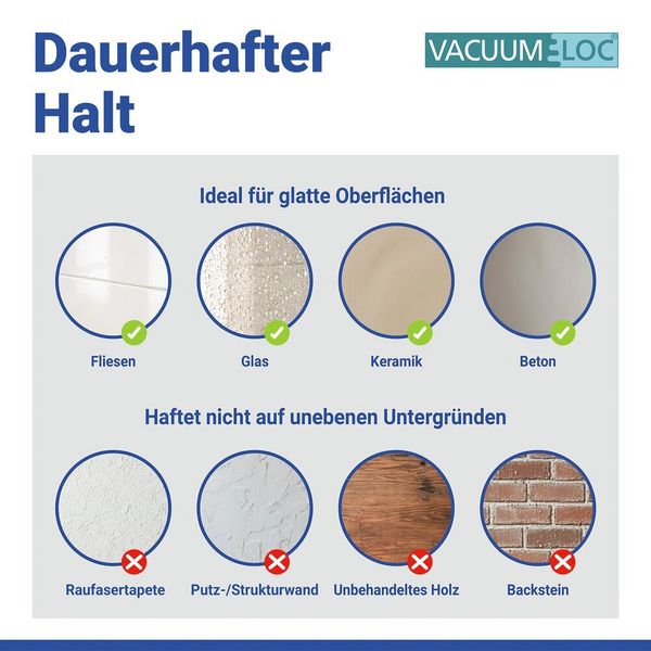 Produktbild: Vacuum-Loc&reg; Duschabzieher Schwarz, aus rostfreiem Edelstahl