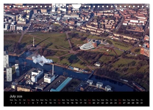 Produktbild: Glasgow from the Air (Wall Calendar 2026 DIN A4 landscape), CALVENDO 12 Month Wall Calendar