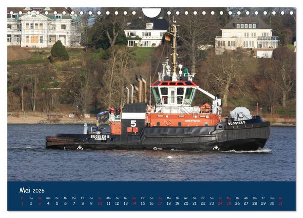 Produktbild: Schlepper im Hamburger Hafen (Wandkalender 2026 DIN A4 quer), CALVENDO Monatskalender
