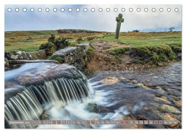 Produktbild: Dartmoor, herbe Sch&ouml;nheit im S&uuml;den Englands (Tischkalender 2026 DIN A5 quer), CALVENDO Monatskalender