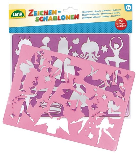 Produktbild: Zeichenschablone Prinzessinen + Elfen, Beutel