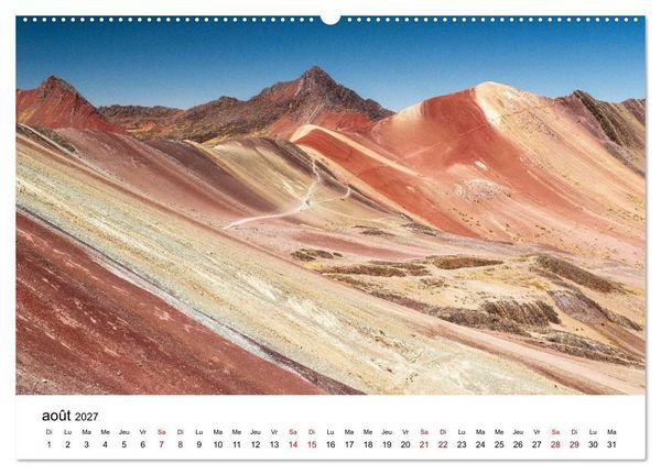 Produktbild: P&eacute;rou Les couleurs de la nature (Calendrier mural haut de gamme 2027 DIN A2 vertical), CALVENDO calendrier mensuel