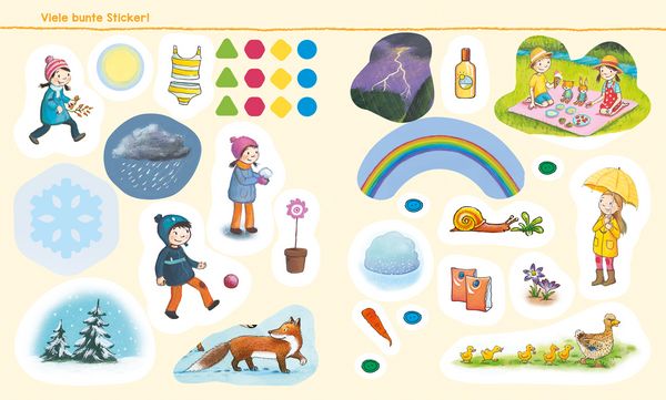 Produktbild: WAS IST WAS Kindergarten Malen R&auml;tseln Stickern. Das Wetter