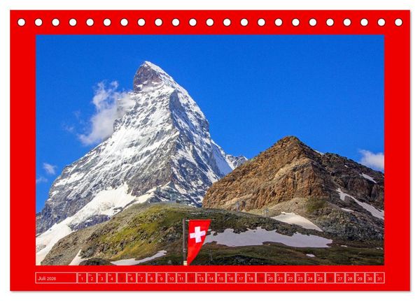 Produktbild: Die H&ouml;chsten der Alpen (Tischkalender 2026 DIN A5 quer), CALVENDO Monatskalender