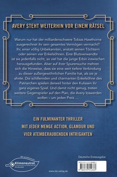 Produktbild: The Inheritance Games - Das Spiel geht weiter
