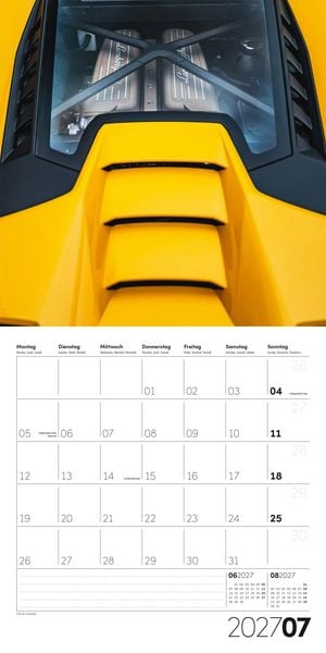 Produktbild: Die Farbe Gelb Kalender 2027 - 30x30 - Art12