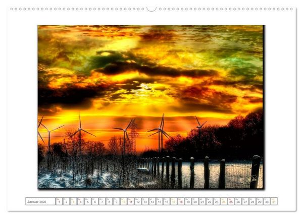 Produktbild: Zwischenzeiten - Zeiten zwischen Tag und Nacht (Wandkalender 2026 DIN A2 quer), CALVENDO Monatskalender