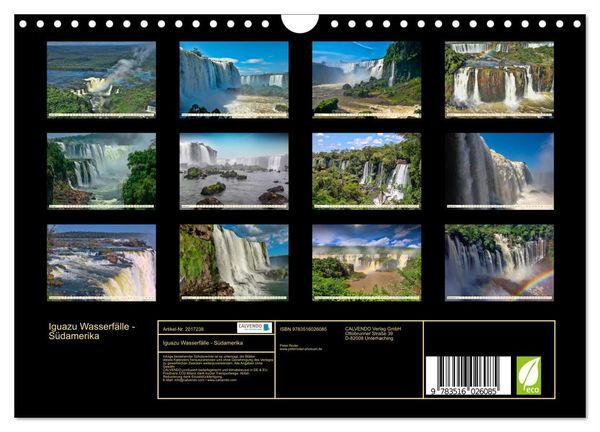 Produktbild: Iguazu Wasserf&auml;lle - S&uuml;damerika (Wandkalender 2026 DIN A4 quer), CALVENDO Monatskalender