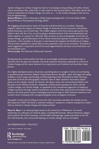 Produktbild: Climate Change and Capitalism in Australia