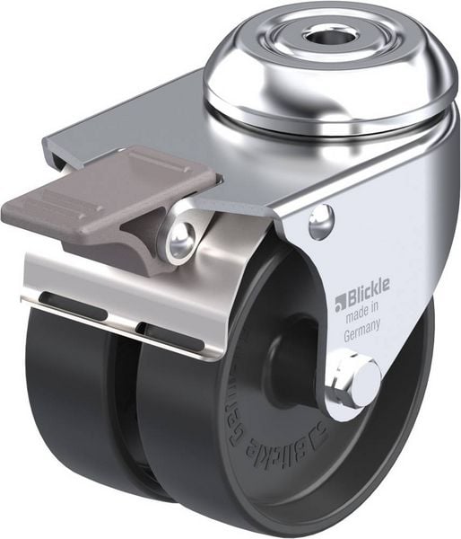 Produktbild: Blickle 285320 LMDA-POA 75G-FI Doppel-Lenkrolle Rad-Durchmesser: 75 mm Tragf&auml;higkeit (max.): 100 kg 1 St.