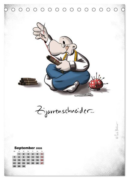 Produktbild: Carlo B&uuml;chner ALLE JAHRE BILDER! (Tischkalender 2026 DIN A5 hoch), CALVENDO Monatskalender