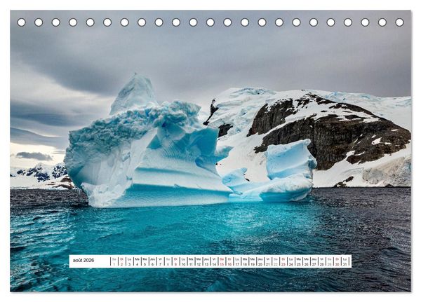Produktbild: L'Antarctique magique (Calendrier de bureau 2026 DIN A5 vertical), CALVENDO calendrier mensuel