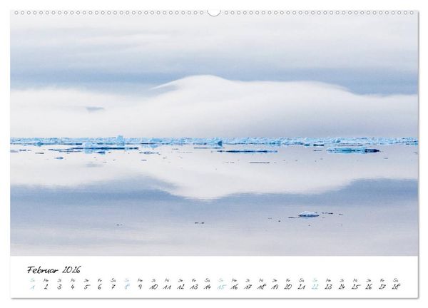 Produktbild: Heike Odermatt: 80&deg; Nord - Fotografien von Spitzbergen und Nordaustland (Wandkalender 2026 DIN A2 quer), CALVENDO Monatskalender