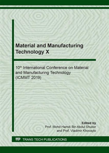 Produktbild: Material and Manufacturing Technology X