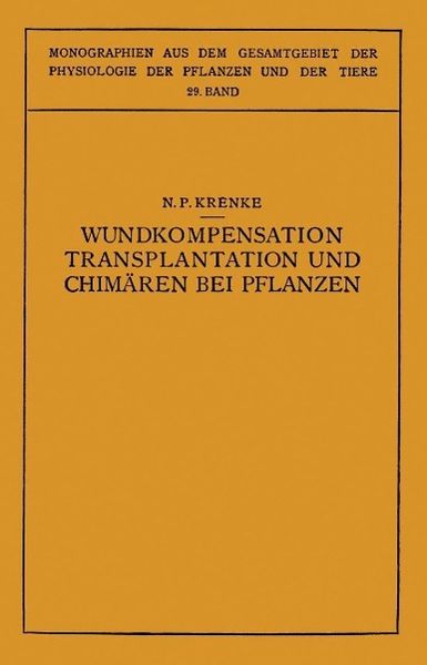 Produktbild: Wundkompensation Transplantation und Chim&auml;ren bei Pflanzen